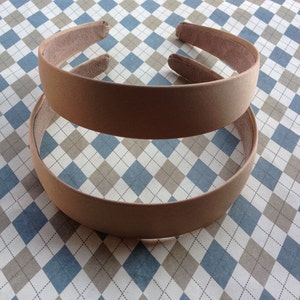 SALE--6 pcs Champagne Satin Headbands-- 30mm Wide