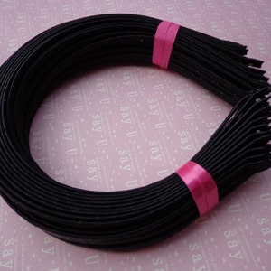 VENDITA-- 10pz nero raso fasce - 5 mm di larghezza