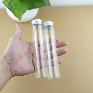 Mini Glass Bottles 30*150mm 80ml Glass Bottles Test Tube Silver Screw Cap storage GLASS jars Mini Containers transparent Vial Bottles
