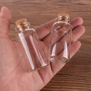 Glass Bottles 20ml 27x58mm Mini Glass Bottles With Cork Stopper Tiny Vials Jars Containers Message Wedding Jewelry Favor Bottles