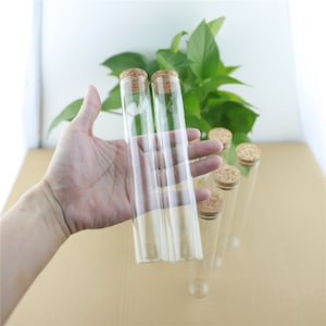 Mini Glass Bottles 100ml 30*180mm Storage Glass Bottles With Cork Stopper Crafts Jars Mini Transparent Empty Glass Bottles Gift