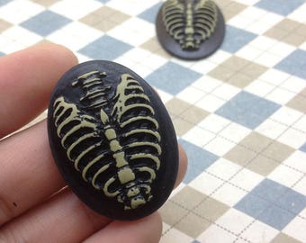 10psc 30x40mm Resin Cameo Pendant Skull Cameo Choose,Resin Skull，
