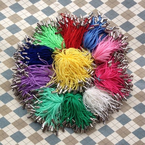 BULK 100pcs 50mm  Cell phone straps or cords (mix color) and white k