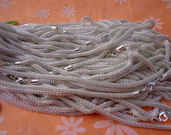 20pcs 17 inch of  Silver Plated/ Snake Chain Necklaces/Jewelry supply/