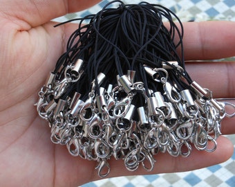50pcs Cell phone straps with white k lobster clasp included. 7cm  long.Mobile phone line,Give cell phones some charm. Low shipping cost