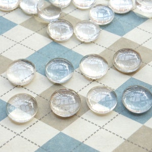 50 stuks 10mm voor kristallen glazen koepel ronde Cabochon Cameo