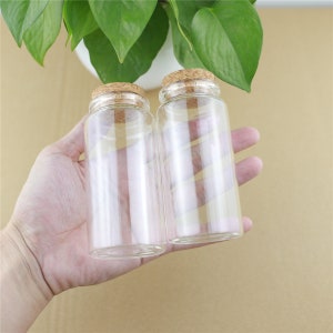 Mini Glass Bottles 120ml 47*100mm Storage Glass Bottles With Cork Stopper Crafts Jars Mini Transparent Empty Glass Bottles Gift