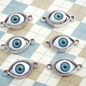 10 PCs 15mmx30mm Evil Eye, Evil Eye Pendant, Evil Eye Charm, Eye, Eye Charm, Eye Pendant, Classic Style,