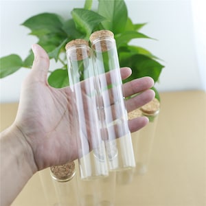 Mini Glass Bottles 80ml 30*150mm Storage Glass Bottles With Cork Stopper Crafts Jars Mini Transparent Empty Glass Bottles Gift