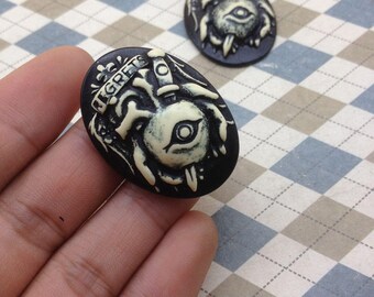 10psc 30x40mm Cameo Skull Cameo Choose,Resin Skull，