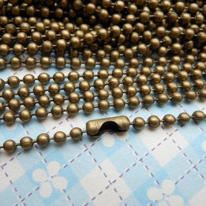 SALE--100 pcs 18inch, 2.0 mm Antique Bronze Ball Chain Necklaces