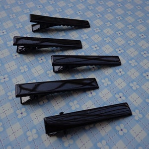 SALE--100 pcs 45 mm Alligator Clip  Black With Teeth Create Your Own Hair Accessories