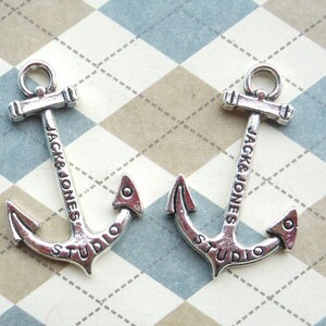 20 Pcs 21x35mm Anchor Charms Antique Silver Anchor Charm Nautical Charm Sailor Charm Pirate Vintage Style Pendant Charm