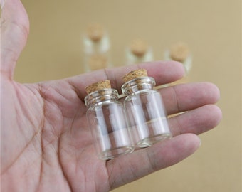 6ml 22 * 35mm botellas de vidrio de almacenamiento con taponeros de corcho Jars mini transparente vacío botellas de vidrio regalo
