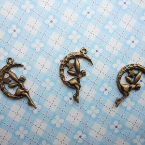 50pcs Angel Girl Charms ,Antique Bronze angel Charm Pendants 13mmx26mm