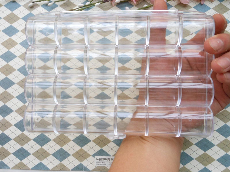 Small Parts or Beads Display Storage Box Case With 24 Compartments ...