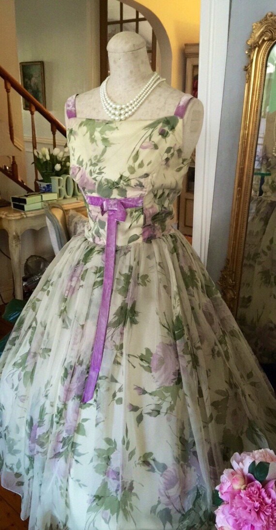 purple floral dresses for weddings