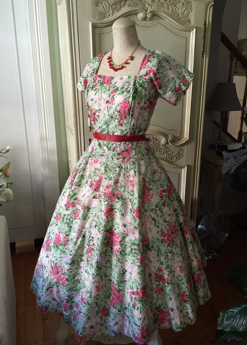 Party RoteEtsy Jahre 50er Vintage 1950er Grün Kleid USzMpV