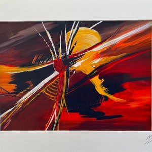 Rebirth, An A4 Print from an original contemporary abstract painting, Abstract artwork, wall art decoration, special gift, Marja Brown