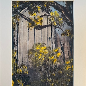 The Secret Door, Druck von einem original Gemälde, spirituelle Kunst, Wandkunst, Wanddekor, Meditationsmalerei, Kunst