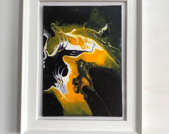 Abstract A4 Art Print: 'Out of the Darkness' Original Painting