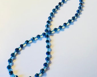 Turquoise Crystal Bead Necklace