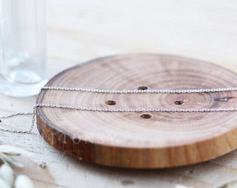 Cadena larga / Plata de ley / Cadena de 20 pulgadas / Cadena de 24 pulgadas / Cadena de 30 pulgadas / Cadena extralarga / 20" / 24" / 30" / Cadena de plata