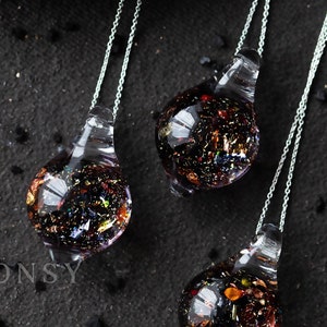 Starry Sky Necklace / Night Sky Necklace / Star Necklace / Aurora Jewellery / Resin Necklace / Starry Sky / Buttonsy Night Sky / Sky Jewelry
