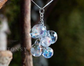 Bubble Charm Necklace / Fairy Necklace / Faerie Necklace / Resin Necklace / Bubble Necklace / Gift for Wife / Resin Jewelry / Faerie Jewelry