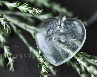 Vier Jahreszeiten Winter Halskette / Baum im Schnee Halskette / Botanischer Schmuck / Halskette mit gepresster Blume / Natur Schmuck / Wunderlicher Schmuck