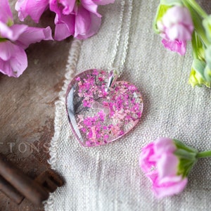 Spring Necklace / Cherry Blossom Necklace / Real Flower Necklace / Gifts for Her / Botanical Jewelry / Pressed Flower Necklace / Sakura image 5