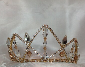 Satanella. Aurora. Dewdrop Fairy. Raymonda. Grand Pas Classique. La Bayadere. Crystal and light Colorado topaz  tiara. Ready to ship.
