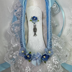 Nutcracker Clara themed decorated pointe shoe. Nutcracker Ballet Gifts. Nutcracker Decor. Ready to ship.