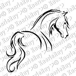 Horse Vinyl Car Laptop Window Wall Decal | Multiple patterns