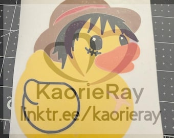 Anime Duck Vinyl decal windows, cars, laptops, mugs, cups & walls