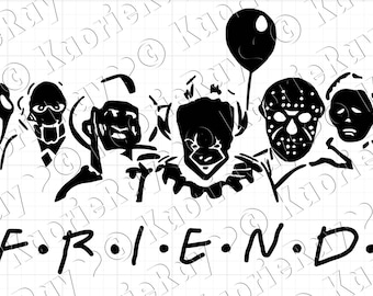 Horror Vinyl Car Laptop Window Wall Decal | Multiple patterns