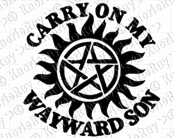 Supernatural Vinyl Car Laptop Window Wall Decal | Multiple patterns