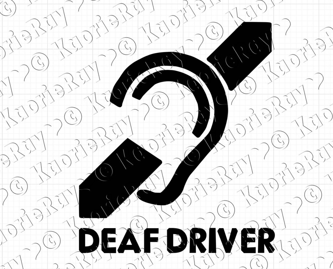 Hearing Impaired Vinyl Car Laptop Window Wall Decal | Multiple Patterns ...