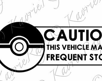 Pokémon Go Vinyl Car Laptop Window Wall Decal | Multiple patterns