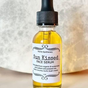 Face serum Sun kissed moisturizer Oil organic Vegan  pracaxi tucuma wild harvested unscented