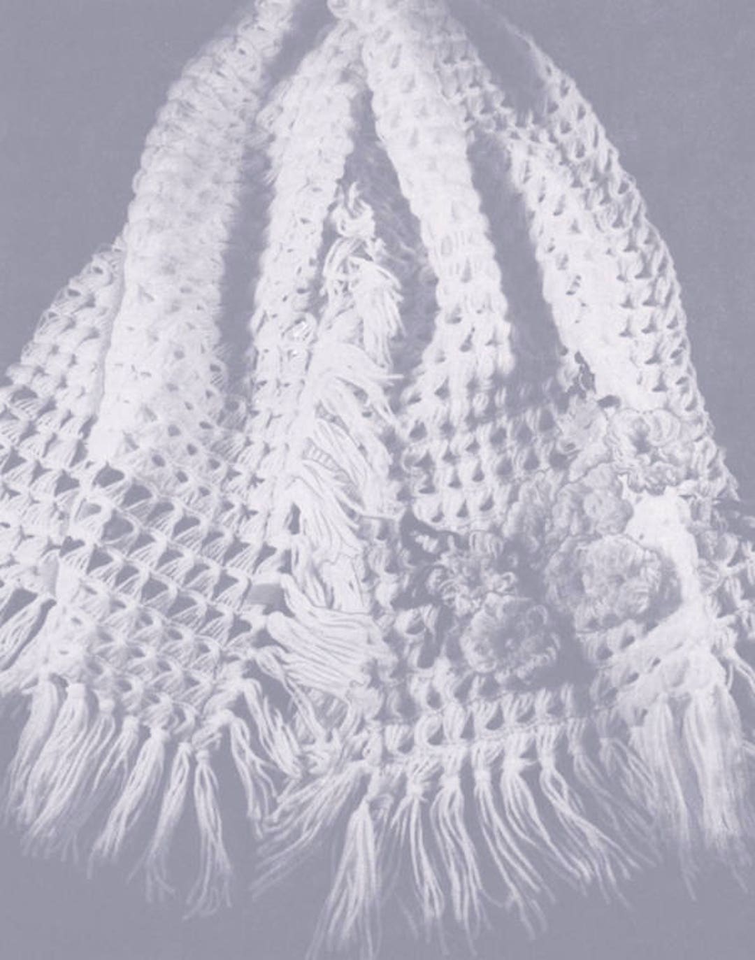 Broomstick Lace Shawl Crochet Pattern Very Feminine - Etsy