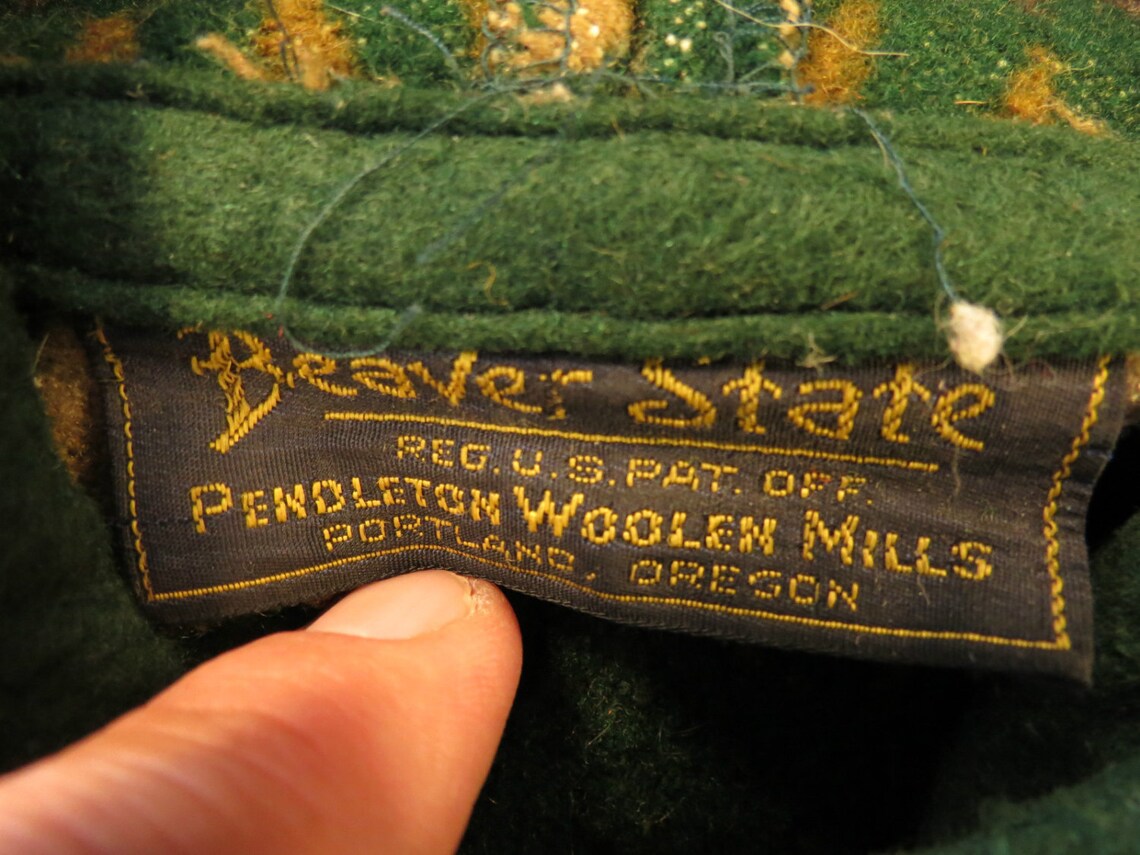 Pendleton Woolen Mills Beaver State Vintage Blanket Coat Etsy