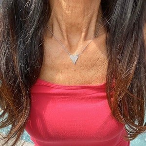 Diamond heart necklace