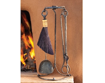 4 Tool Fireplace Set | Hand Forged | Christopher Thomson Ironworks