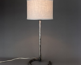 Hand Forged Circle Lamp | Iron Lighting