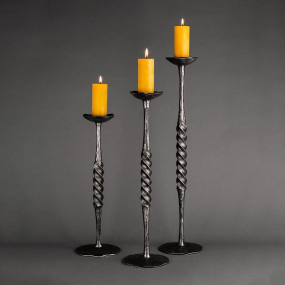 Hand Wrought Iron Candlestick Hand Wrought Iron Candlestick