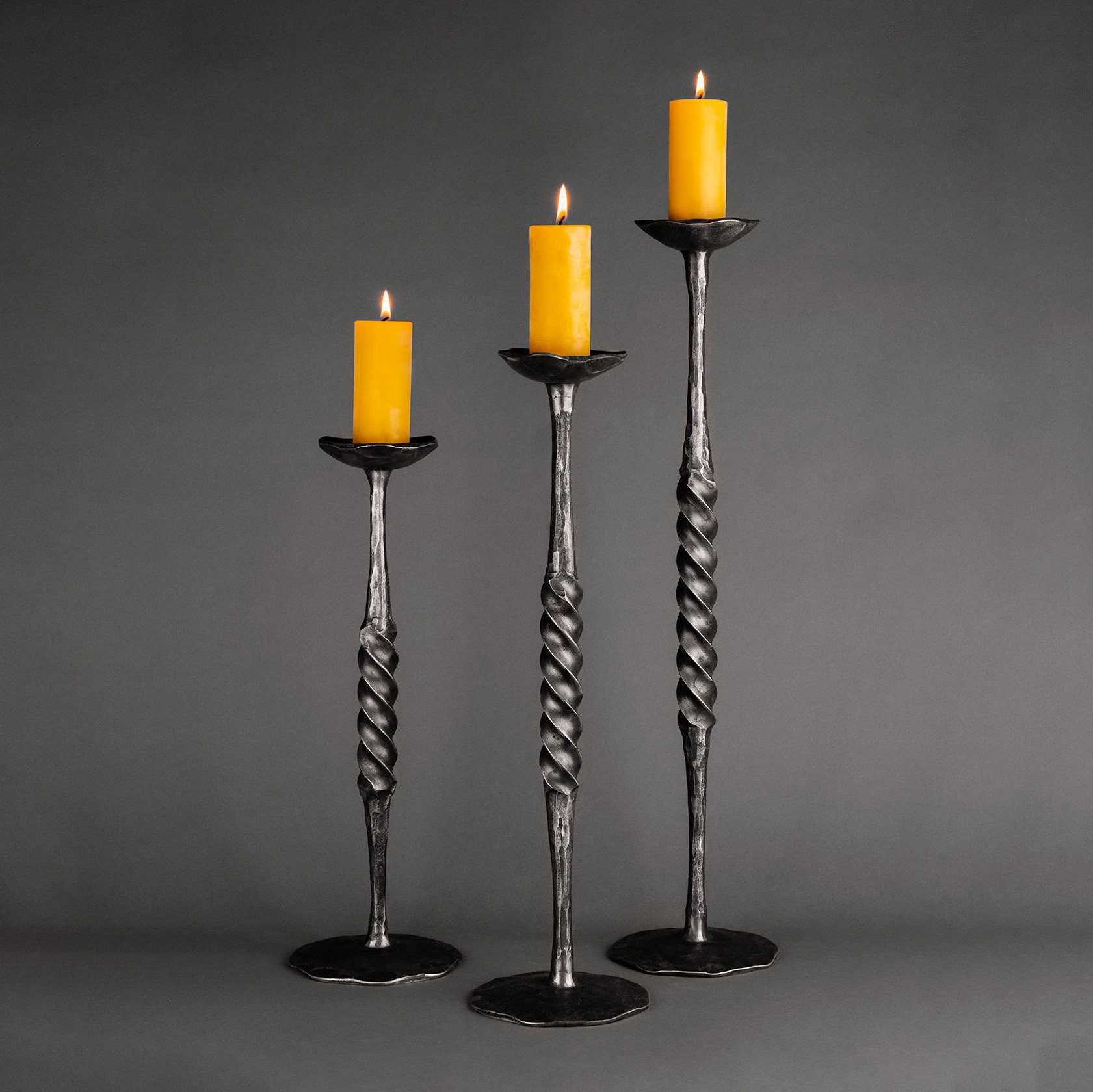 Hand Wrought Iron Candlestick Hand Wrought Iron Candlestick