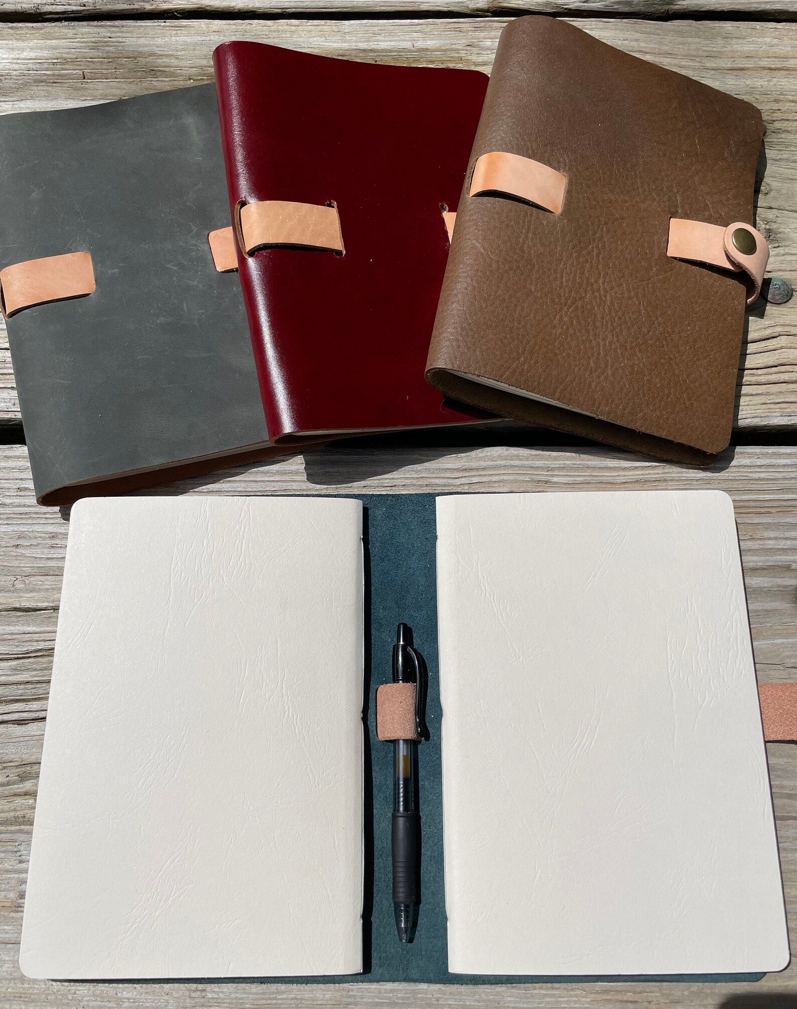 Leather Journal Refillable/Lined Pages Etsy