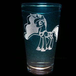 Princess Luna Full Body Pint Glass image 1