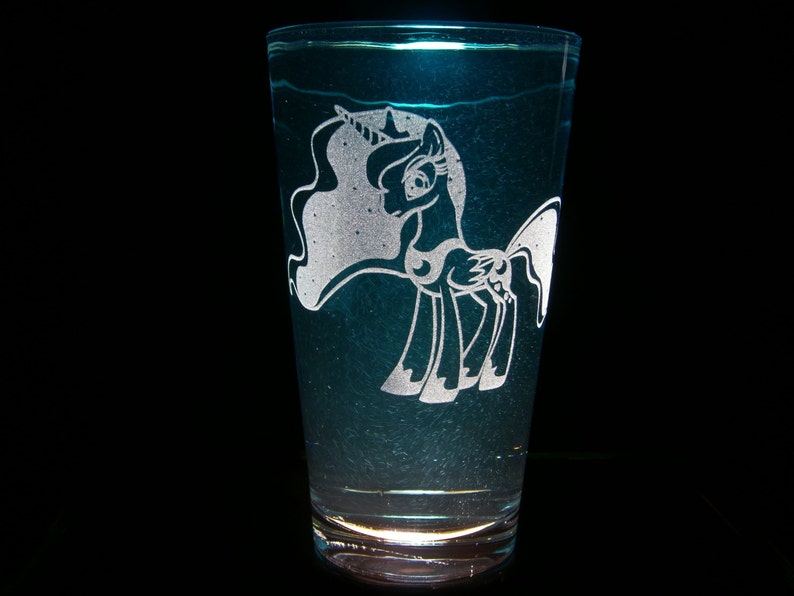 Princess Luna Full Body Pint Glass image 1